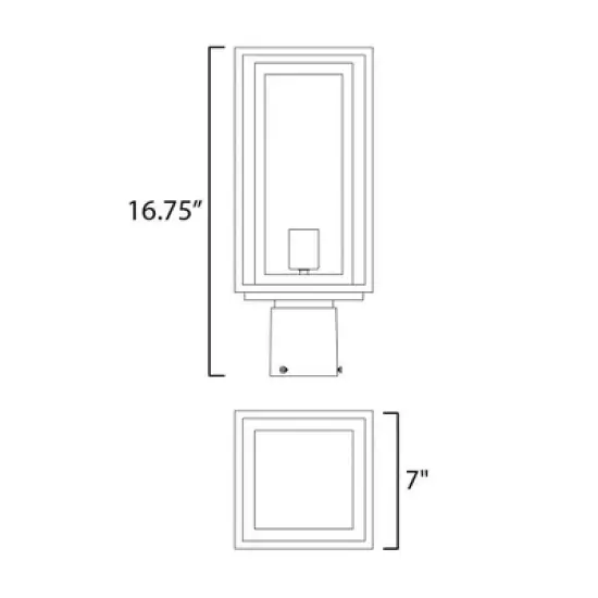 Maxim Lighting Cabana 1 - Light Post Light in  Black image {2}