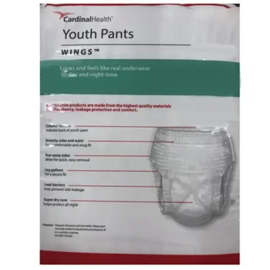 Cardinal Health Youth Pants, Pull Up Diaper for Kids image {1}