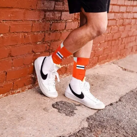 NCAA Syracuse Orange Streak Team Color Crew Socks - L image {2}