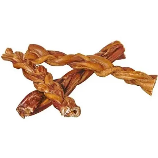 Pawstruck 7" Braided Bully Sticks for Dogs - Natural Bulk Dog Dental Treats & Healthy Chews, Chemical Free, 7 inch Best Low Odor Pizzle Stix image {5}