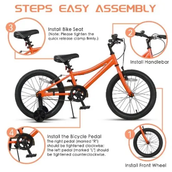 Itopfox Retro Style Kids Bike for Boys and Girls, High Carbon Steel Bicycle with Adjustable Handlebars and Seat, Dual V-Brakes, Kickstand image {1}