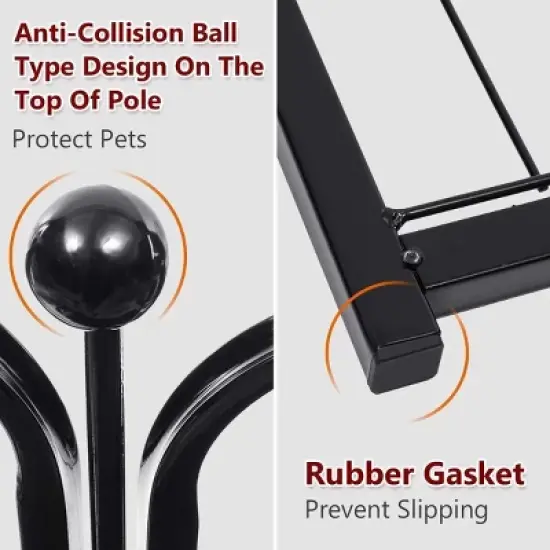 GOTGELIF 16 Panels 32" Height Dog Playpen Heavy Duty Pet Fence Indoor Outdoor image {7}