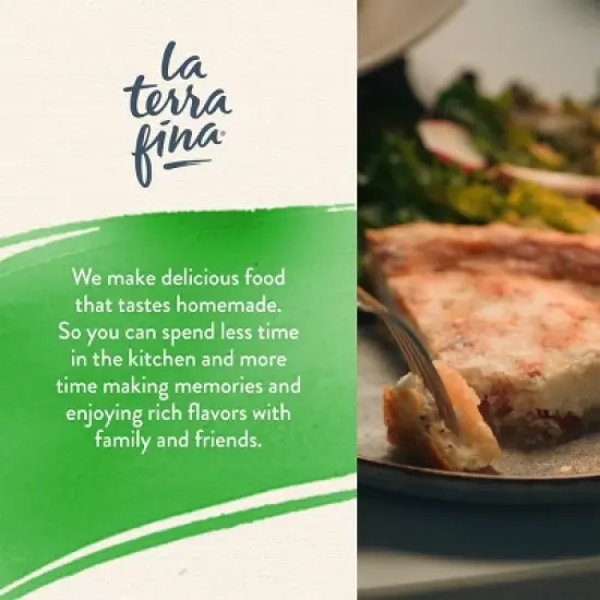 La Terra Fina Cheddar and Broccoli Quiche - 23oz image {4}