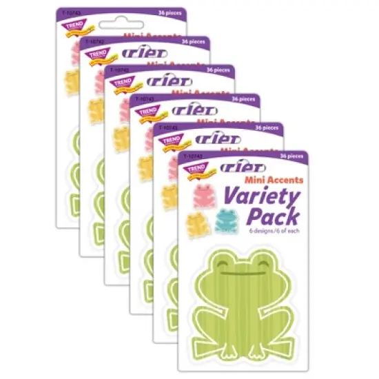 TREND Garden Frogs Mini Accents Variety Pack, 36 Per Pack, 6 Packs image {5}