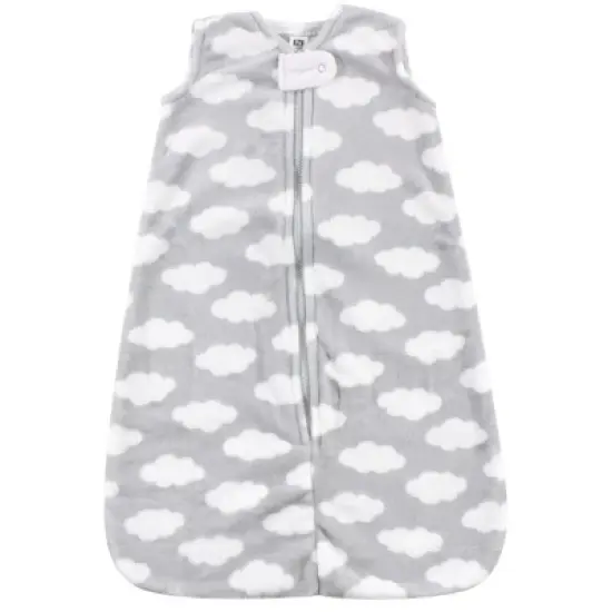 Hudson Baby Infant Plush Sleeping Bag, Sack, Blanket, Gray Clouds Plush image {3}
