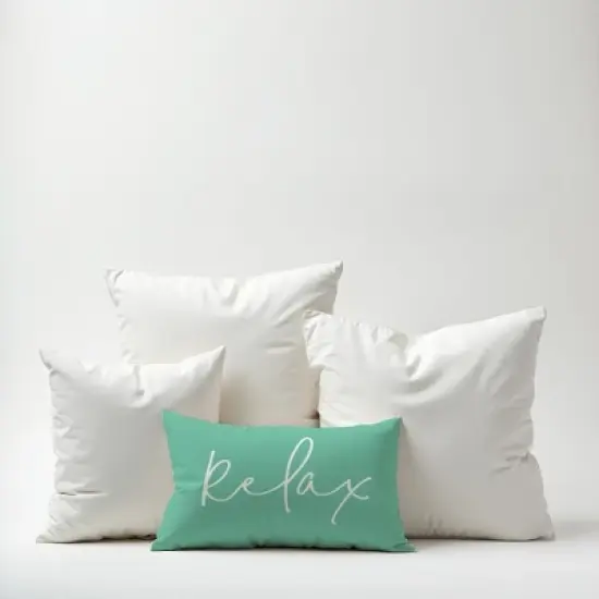 Creative Products Relax Thin Script Mint 14x20 Indoor / Outdoor Pillow image {6}