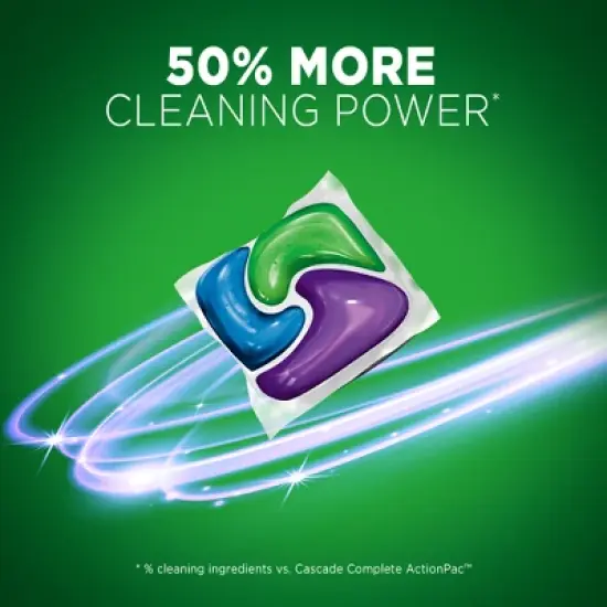 Cascade Lemon Scent Platinum ActionPacs Dishwasher Detergents image {4}