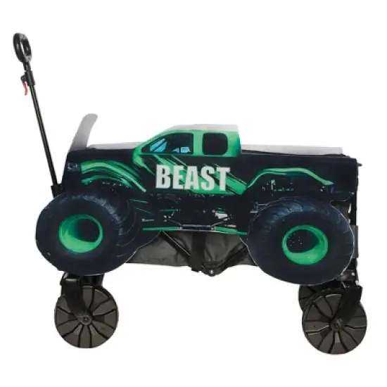 Seeing Red Monster Truck Wagon Cover Halloween Accessory image {3}