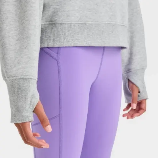 Girls' Fleece Pullover Sweatshirt - All in Motion&trade; image {2}