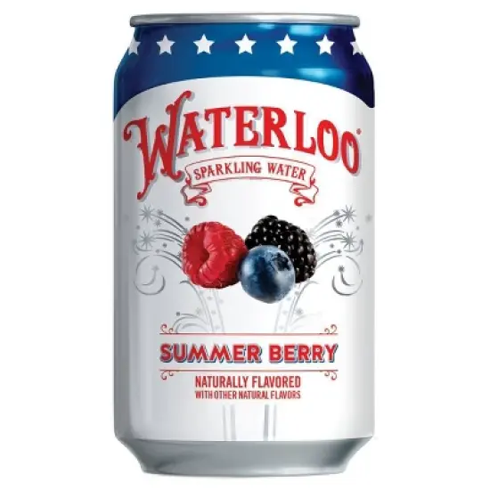 Waterloo Summer Berry Sparkling Water - 8pk/12 fl oz Cans image {1}