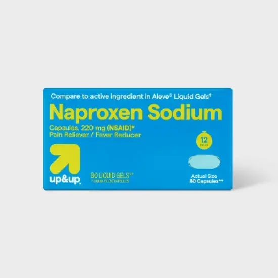 Naproxen Sodium (NSAID) Pain Reliever/Fever Reducer Liquid Gels - up&up&trade; image {5}