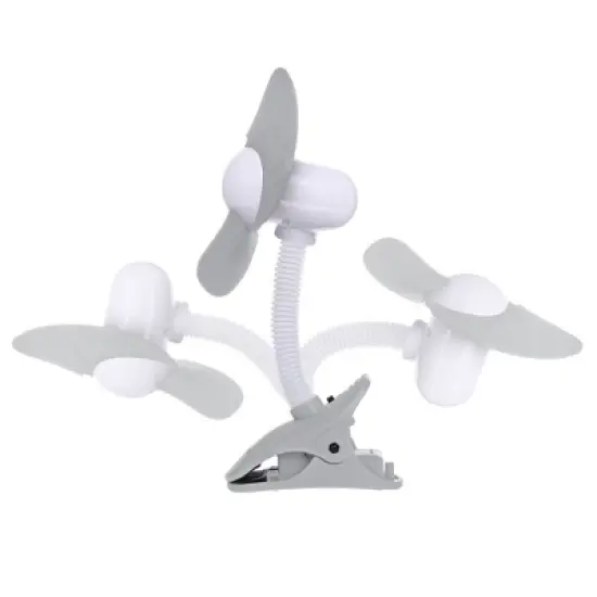 Dreambaby&reg; EZY-Fit Clip-On Fan, Grey & White image {1}