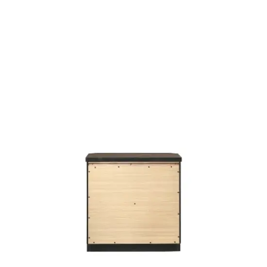 24" Elettra Nightstand Rustic Walnut - Acme Furniture image {3}