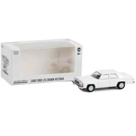 1980-1991 Ford LTD Crown Victoria Police White "Hot Pursuit" "Hobby Exclusive" Series 1/64 Diecast Model Car by Greenlight image {2}