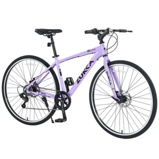 Aukfa  7-Speed Hybrid Bike - Aluminum Frame, Dual Disc Brakes, 700C Wheels - Men/Women's City Bicycle,Multiple Colors image {9}