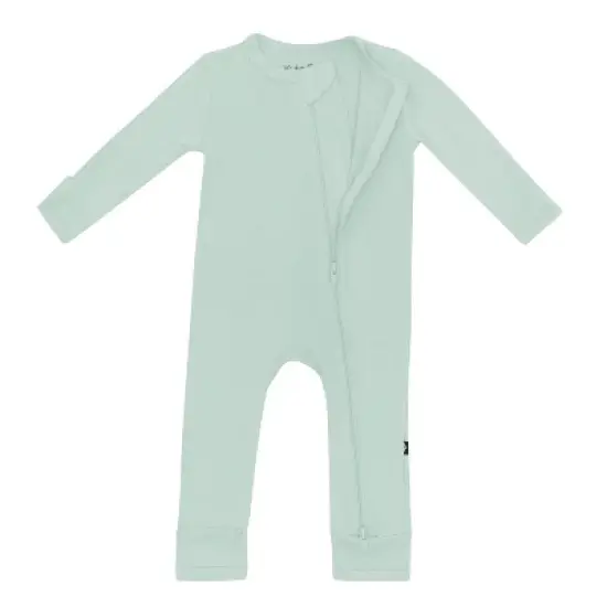 Kyte Baby Zippered Romper in Sage image {4}