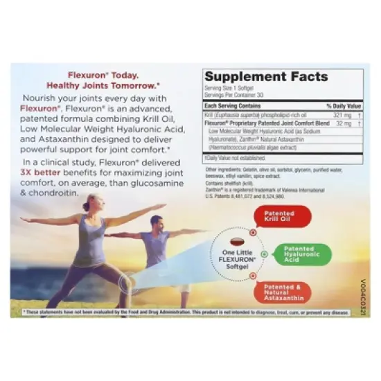 Purity Products Flexuron, Daily Joint Care, 30 Softgels image {1}