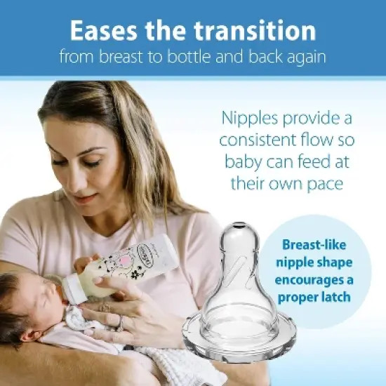 Dr. Brown's Natural Flow Baby Bottle Nipple - Super Slow Flow - 6pk image {2}