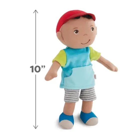 HABA Snug Up Gabriel - 10" Soft Doll, Machine Washable Baby Boy Doll - Perfect Snuggly First Soft Toddler Plush Figure for 6 Months and Up image {2}