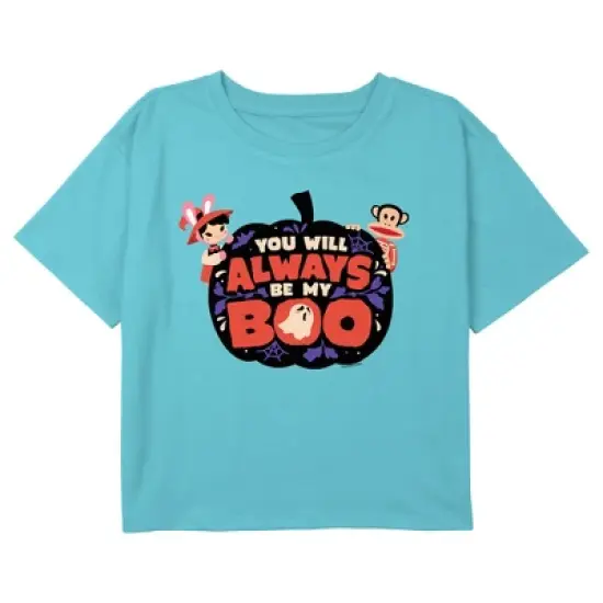 Girl's Paul Frank Halloween You Will Always Be My Boo Crop Top T-Shirt image {2}