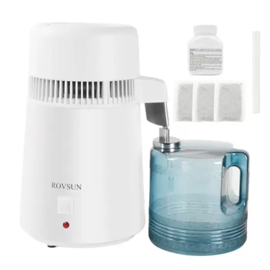 ROVSUN 1.1 Gallon Countertop Water Distiller with Flame-Retardant Material, BPA-Free Container & Stainless Steel Interior, 750W Water Distiller image {5}