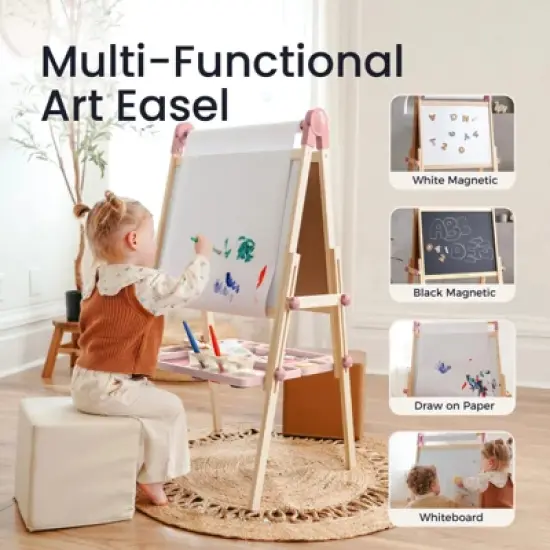 Tiny Land&reg; Magnitales Easel for Kids - Pink image {3}