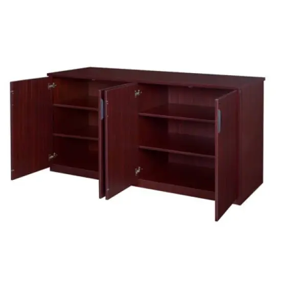 72" Legacy Office Storage Cabinet Buffet Mahogany - Regency image {2}