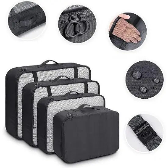 Maison 9pc Luggage Travel Organizer Cubes image {1}