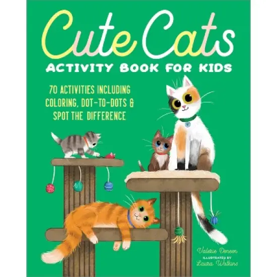 Cute Cats Activity Book for Kids - by  Valerie Deneen (Paperback) image {1}