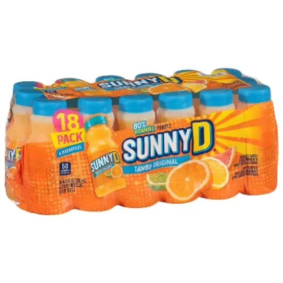 SunnyD Orange Juice Drink - 18pk/6.75 fl oz Bottles image {1}