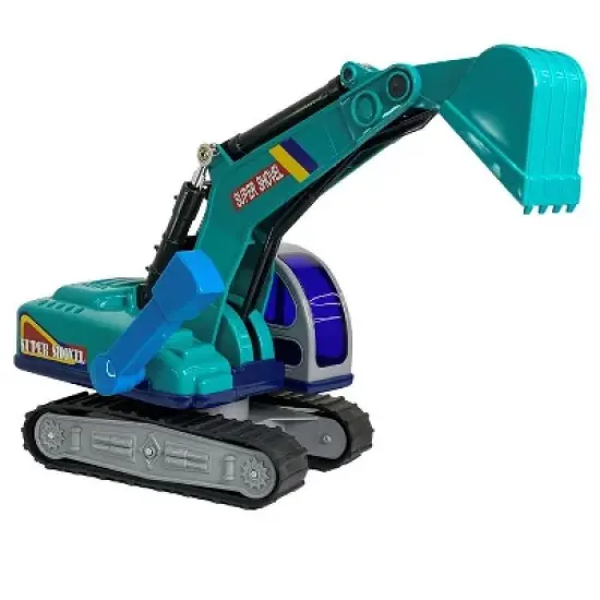 Big Daddy - Medium Sized Heavy Duty Red & Yellow Dump Truck with 360 degree turning Excavator the Construction Toy Set - Combo Set image {2}