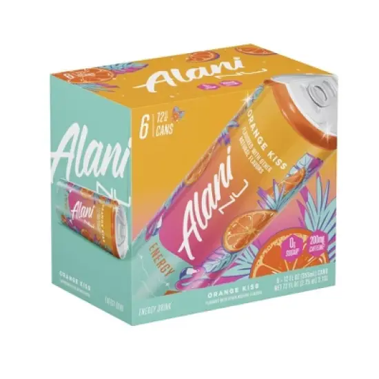 Alani Nu Orange Kiss Energy Drink - 6pk/12 fl oz Cans image {6}