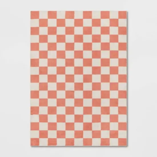 Checker Kids' Rug Pink - Pillowfort&trade; image {4}