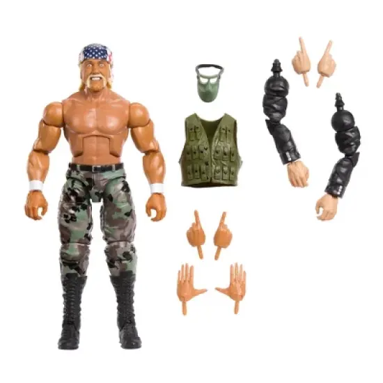 WWE Elite SummerSlam 2023 Camo Hulk Hogan Action Figure image {2}