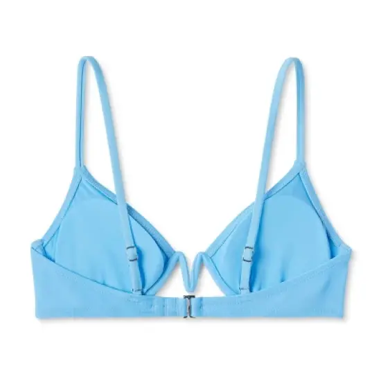 Women's V-Front Underwire Bikini Top - Wild Fable&trade; Bright Blue image {6}
