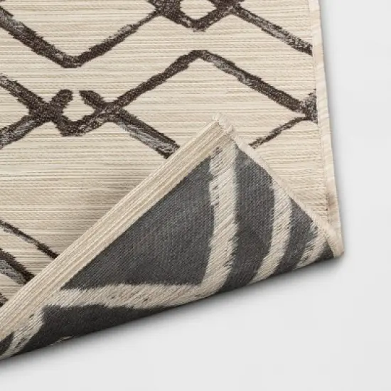 7' x 10' Peaks Outdoor Rug Gray/Cream - Project 62&trade; image {2}