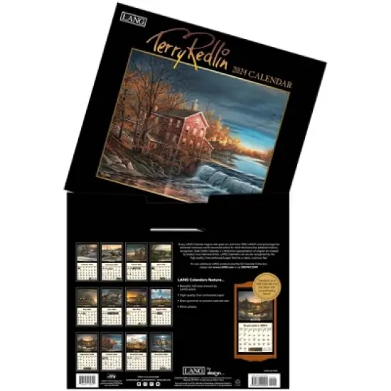 Lang 2024 Wall Calendar 24"x12" Terry Redlin image {3}