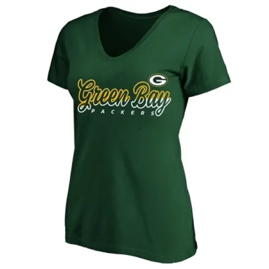 NFL Green Bay Packers Short Sleeve V-Neck Plus Size T-Shirt image {3}