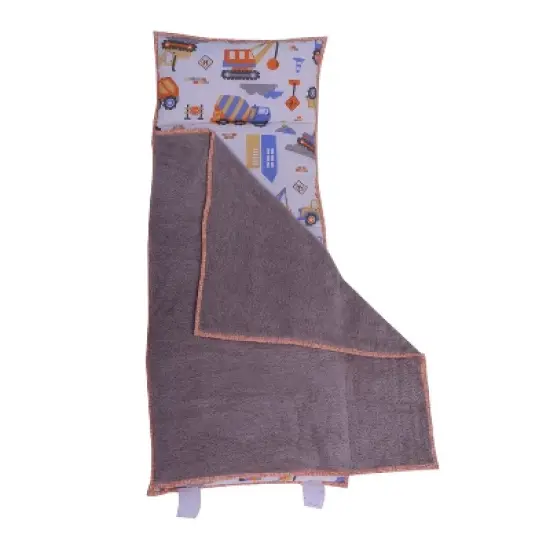 Bacati - Construction Multicolor Boys Cotton Toddler Nap Mat image {3}