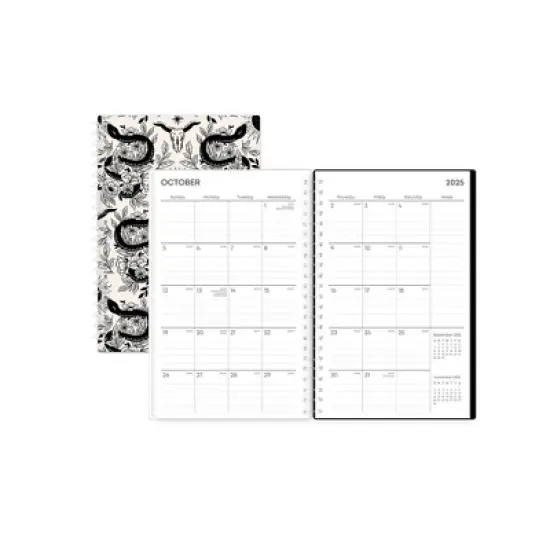 Blue Sky Weekly/Monthly Planner 5"x8" with Bookmark Andromeda Spiral image {3}