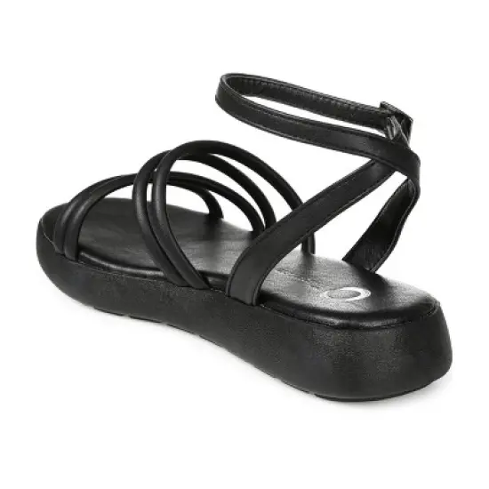 Journee Collection Womens Palomma Tru Comfort Foam Ankle Strap Flat Sandals image {6}