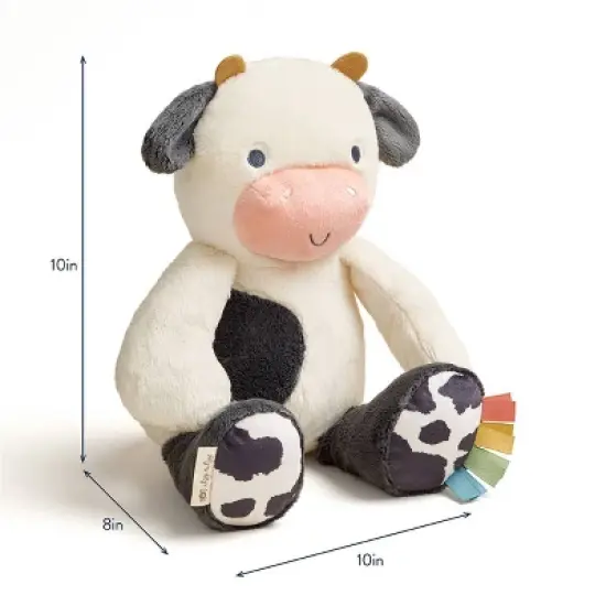 Itzy Ritzy Sweetie Snuggles Plush Stuffed Animal - Cow image {6}