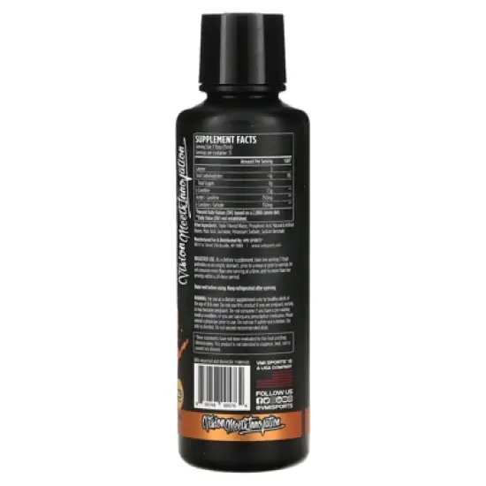 VMI Sports L-Carnitine 3000, Peach Mango, 16 fl oz (473 ml) image {1}