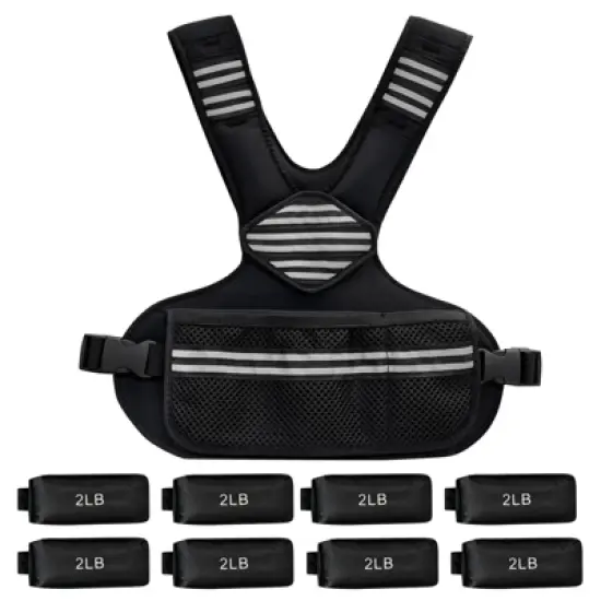 Adjustable Weighted Vest Women,  4-10 Lb/6-20 Lb Weight Vest with Ironsand Weights and DIY Zone for Walking, Jogging and Strength Training image {8}