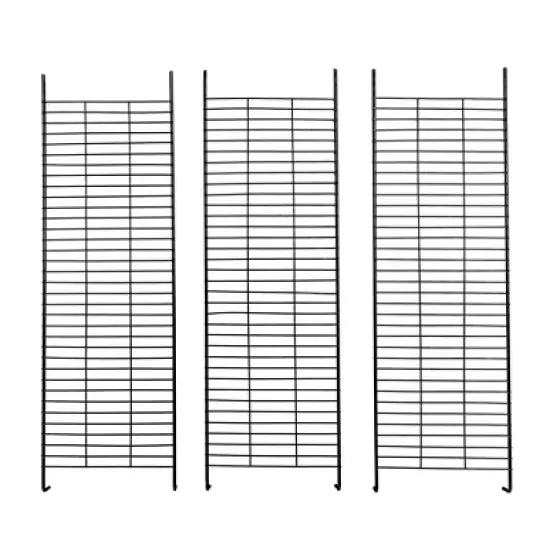 DOMETOUR 3-Tier Wire Cat Cage, Large Kennels Playpen with 3 Platforms, 3 Ramp Ladders and 4 Doors, 42" x 42" x 72", Black image {8}