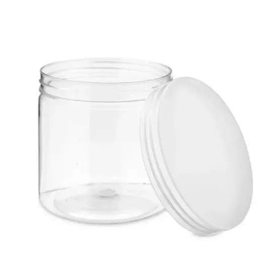 Juvale Slime Containers with Lids - 8 Pack Clear Plastic Jars for Kids DIY Crafts (12 oz) image {7}