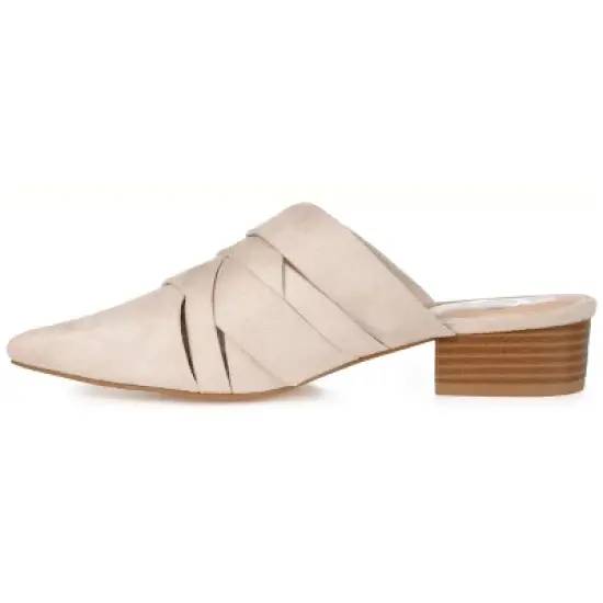 Journee Collection Womens Kalida Slip On Pointed Toe Mules Flats image {1}