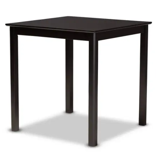 5pc Chandler Pub Dining Set Sand/Espresso - Baxton Studio image {2}