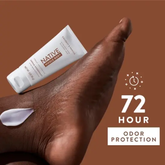 Native Whole Body Cream Deodorant - Coconut & Vanilla - Aluminum-Free 3oz image {3}