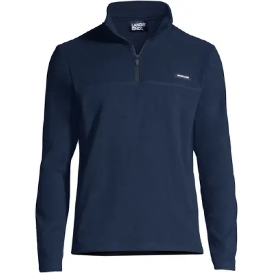 Lands' End Men's Fleece Quarter Zip Pullover image {2}